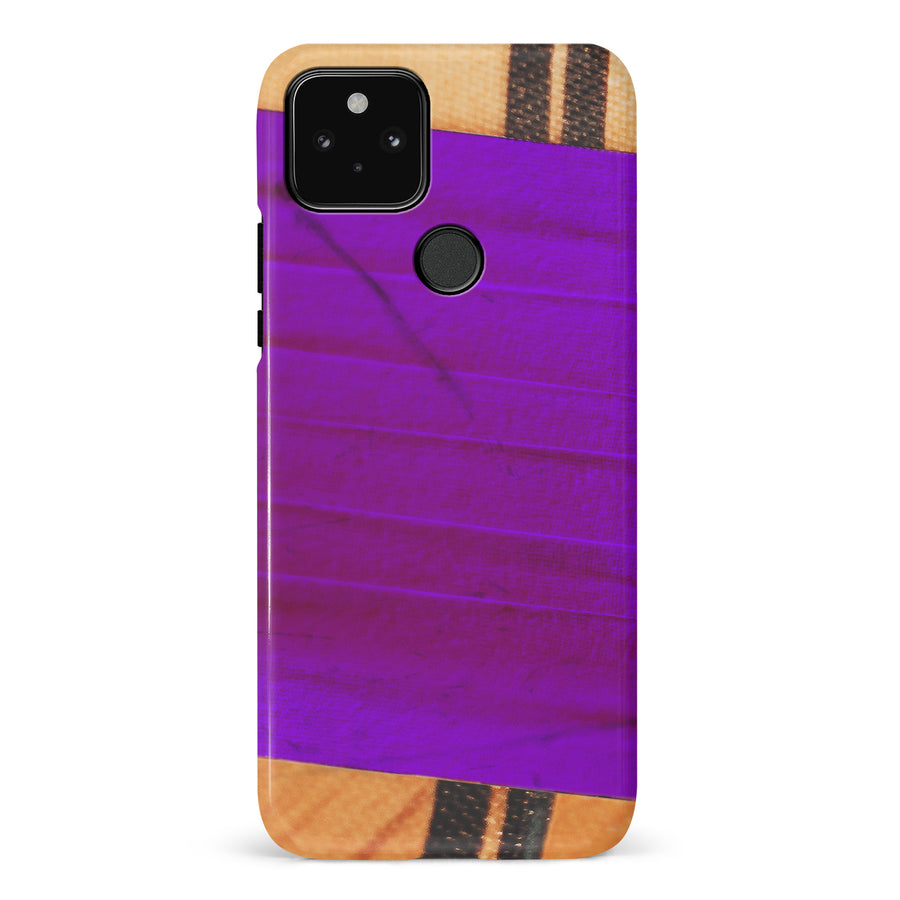 Google Pixel 5 Hockey Stick Phone Case - Purple