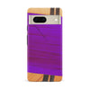 Google Pixel 7 Hockey Stick Phone Case - Purple