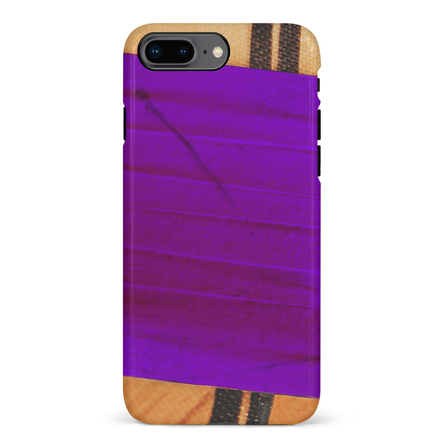 iPhone 8 Plus Hockey Stick Phone Case - Purple