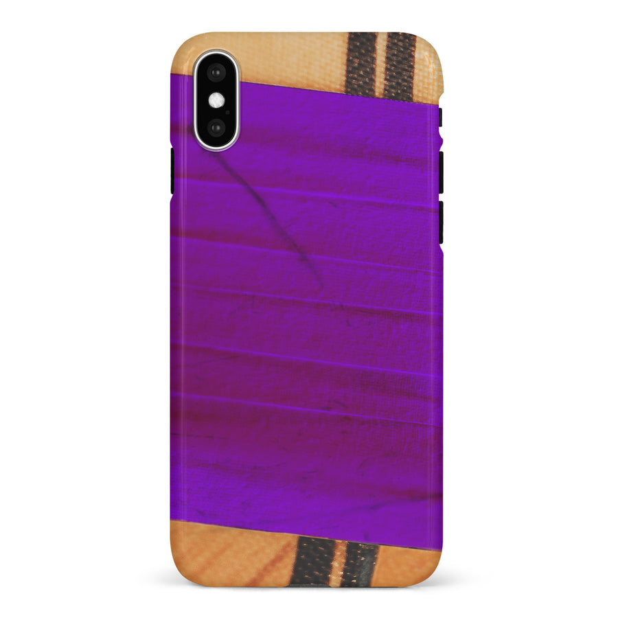 iPhone X/XS Hockey Stick Phone Case - Purple