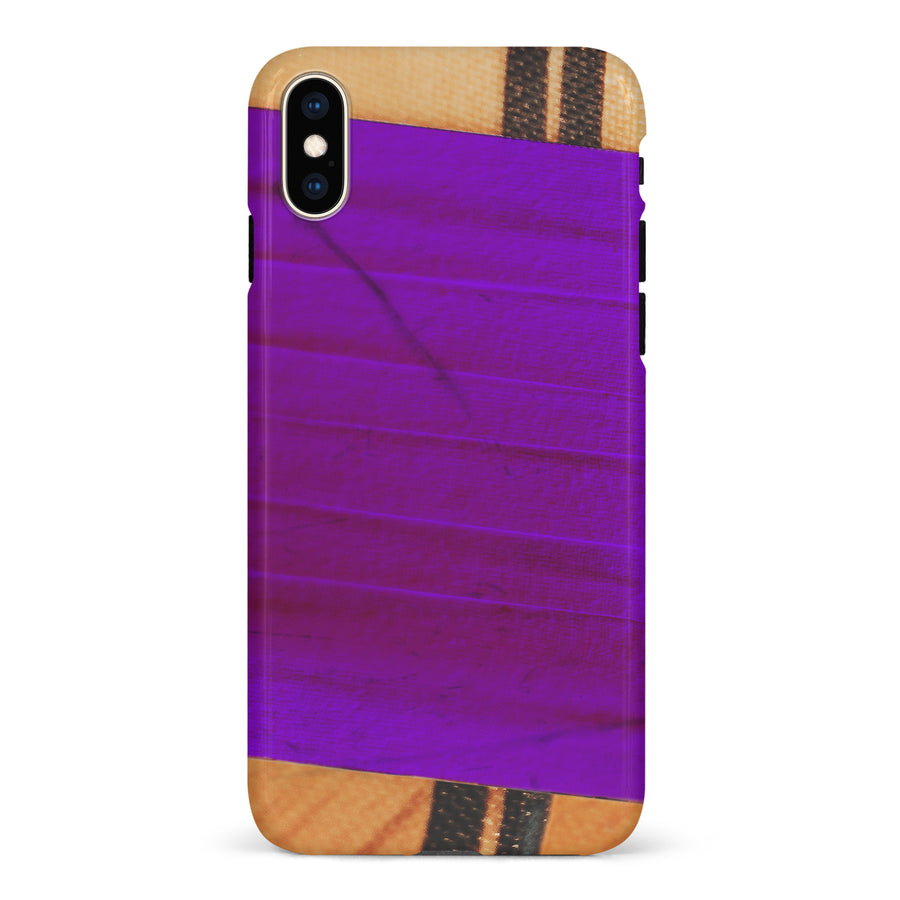 iPhone XS Max Hockey Stick Phone Case - Purple