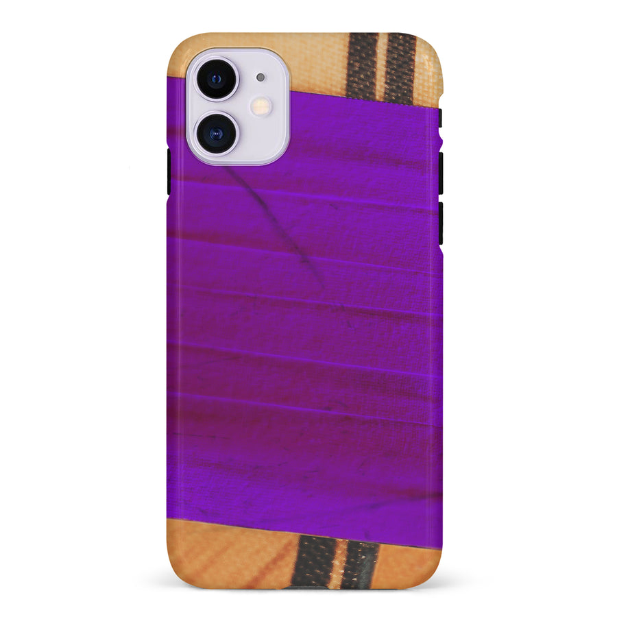 iPhone 11 Hockey Stick Phone Case - Purple