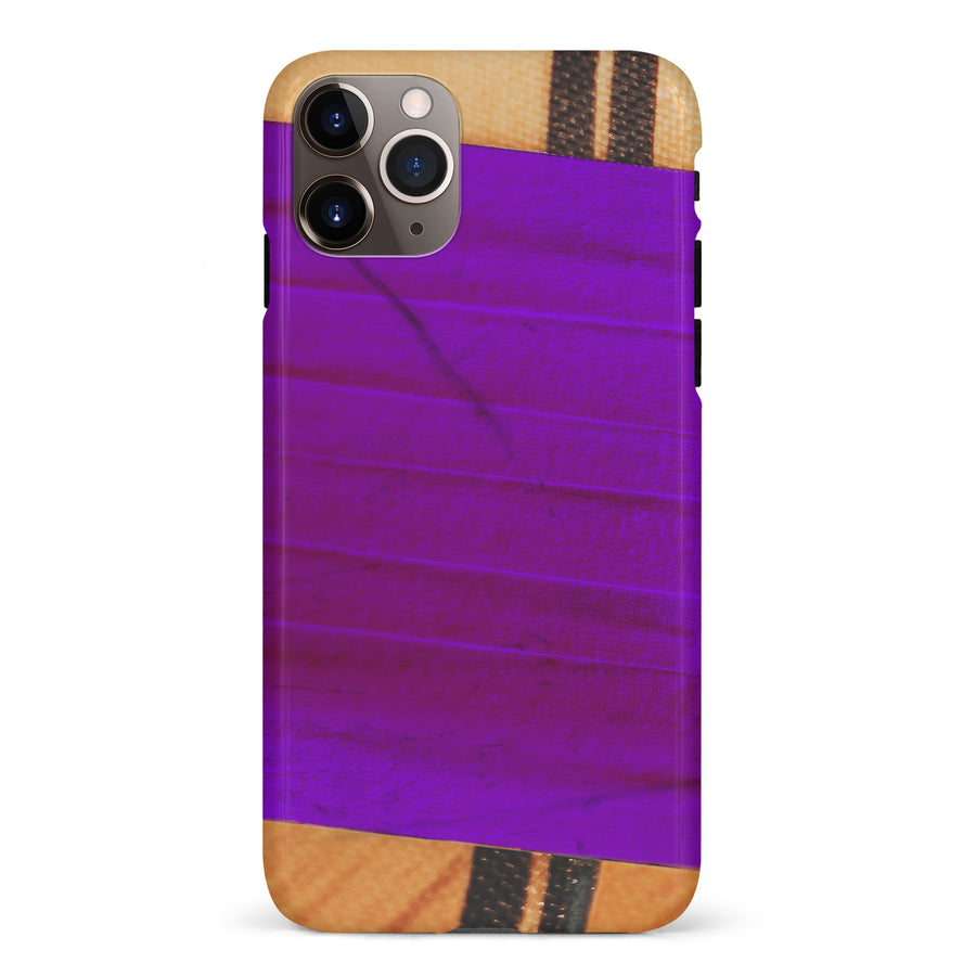 iPhone 11 Pro Max Hockey Stick Phone Case - Purple