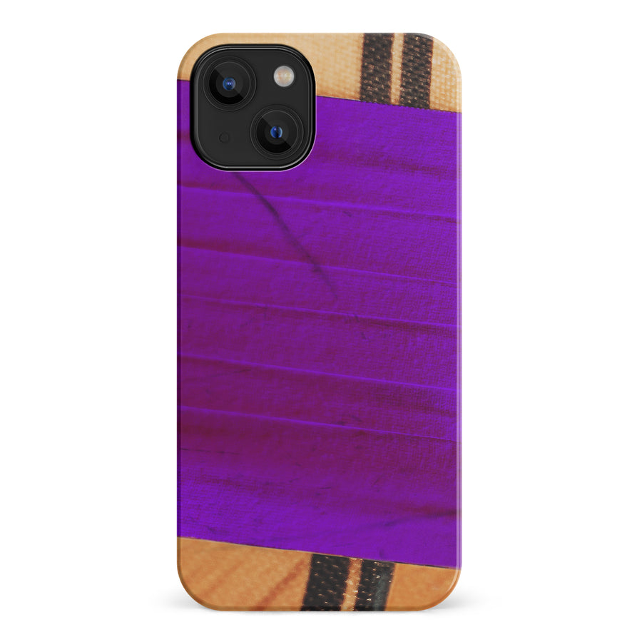 iPhone 14 Hockey Stick Phone Case - Purple