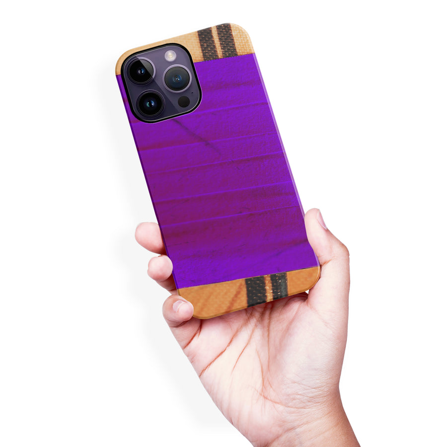 iPhone 14 Pro Max Hockey Stick Phone Case - Purple