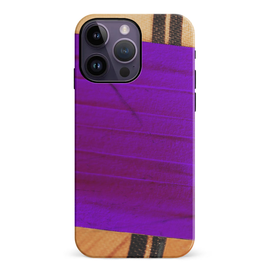 iPhone 14 Pro Max Hockey Stick Phone Case - Purple