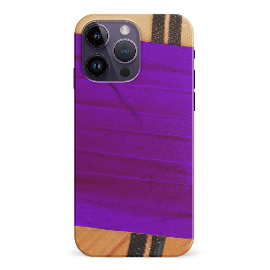 iPhone 15 Pro Hockey Stick Phone Case - Purple