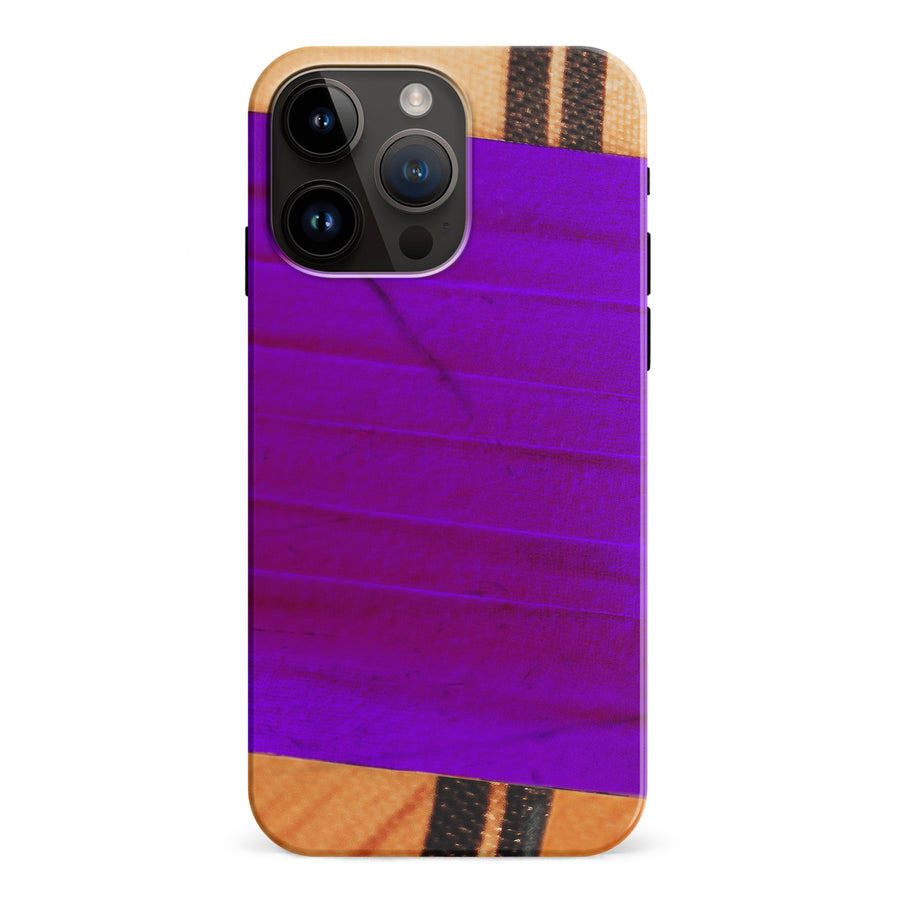 iPhone 15 Pro Max Hockey Stick Phone Case - Purple
