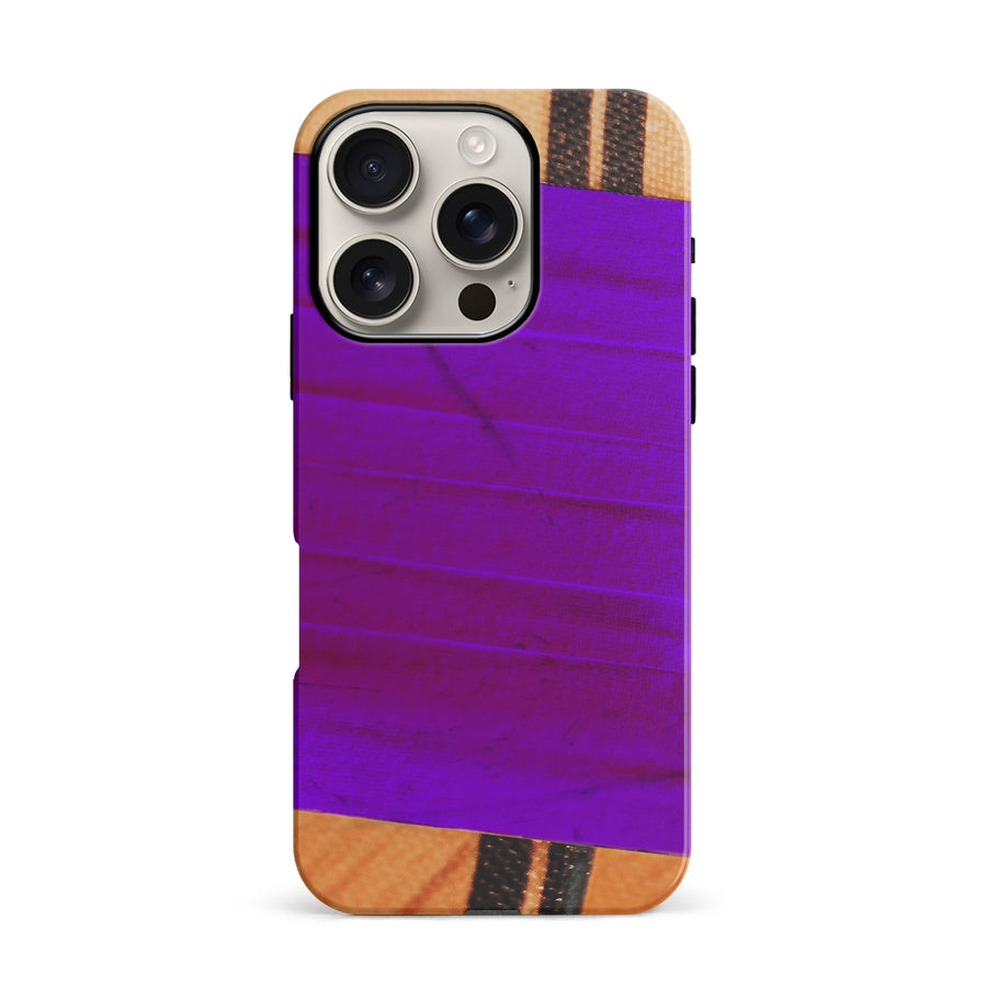 iPhone 16 Pro Hockey Stick Phone Case - Purple