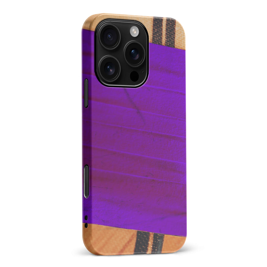 iPhone 16 Pro Max Hockey Stick Phone Case - Purple