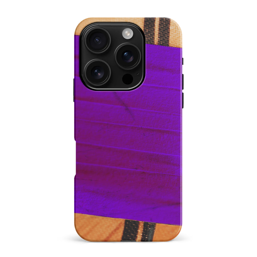 iPhone 16 Pro Max Hockey Stick Phone Case - Purple