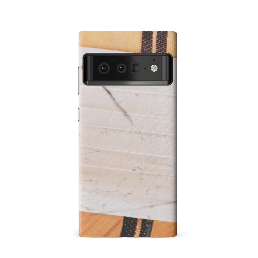 Google Pixel 6 Hockey Stick Phone Case - White
