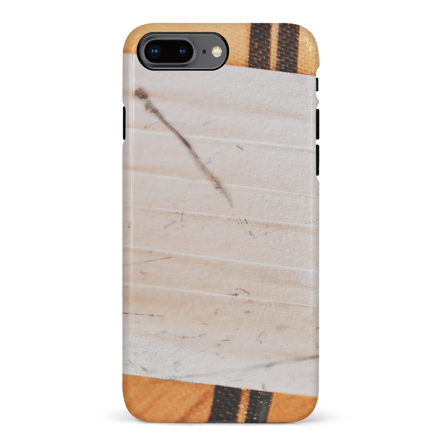 iPhone 8 Plus Hockey Stick Phone Case - White