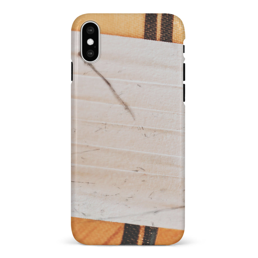iPhone X/XS Hockey Stick Phone Case - White