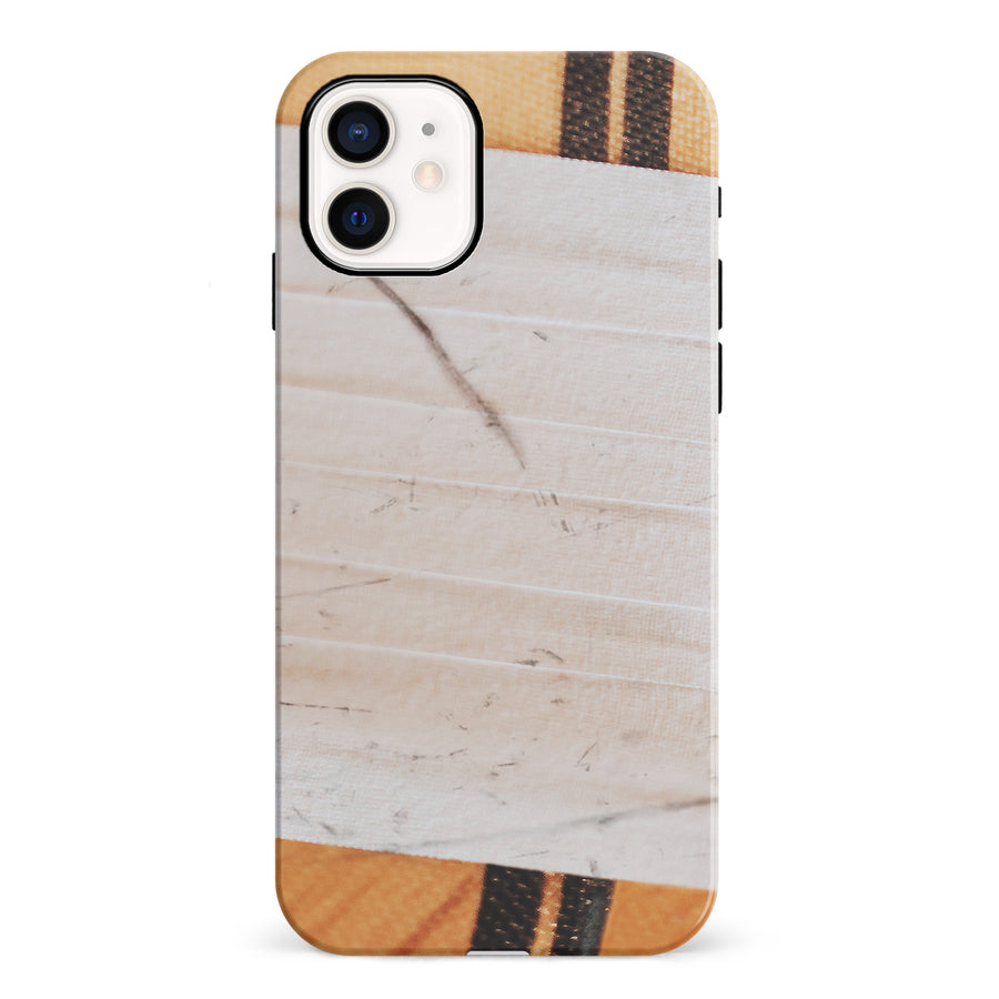 iPhone 12 Mini Hockey Stick Phone Case - White