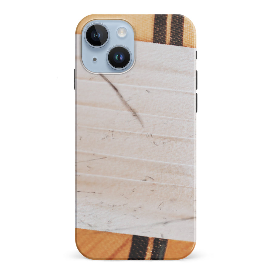 iPhone 15 Hockey Stick Phone Case - White