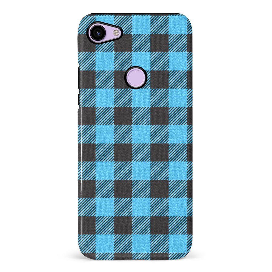 Google Pixel 3 Lumberjack Plaid Phone Case - Blue