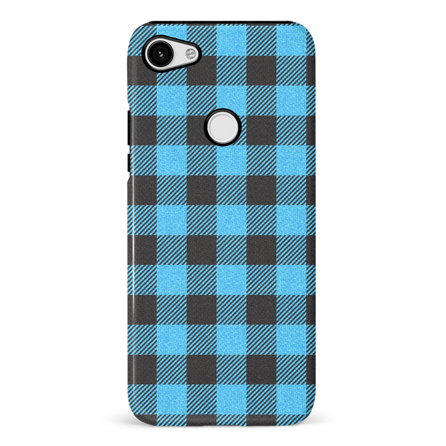 Google Pixel 3 XL Lumberjack Plaid Phone Case - Blue