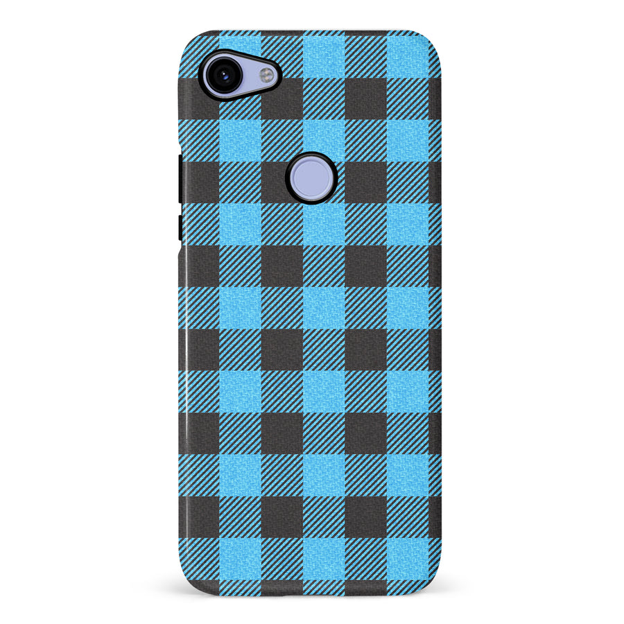 Google Pixel 3A XL Lumberjack Plaid Phone Case - Blue