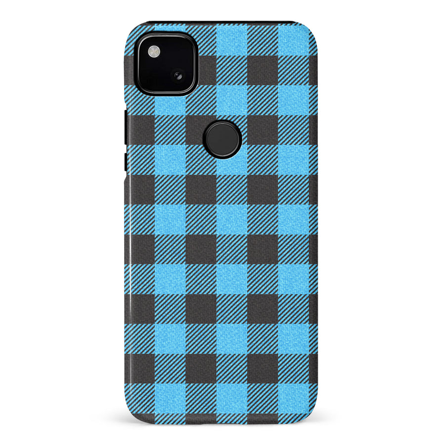 Google Pixel 4A Lumberjack Plaid Phone Case - Blue