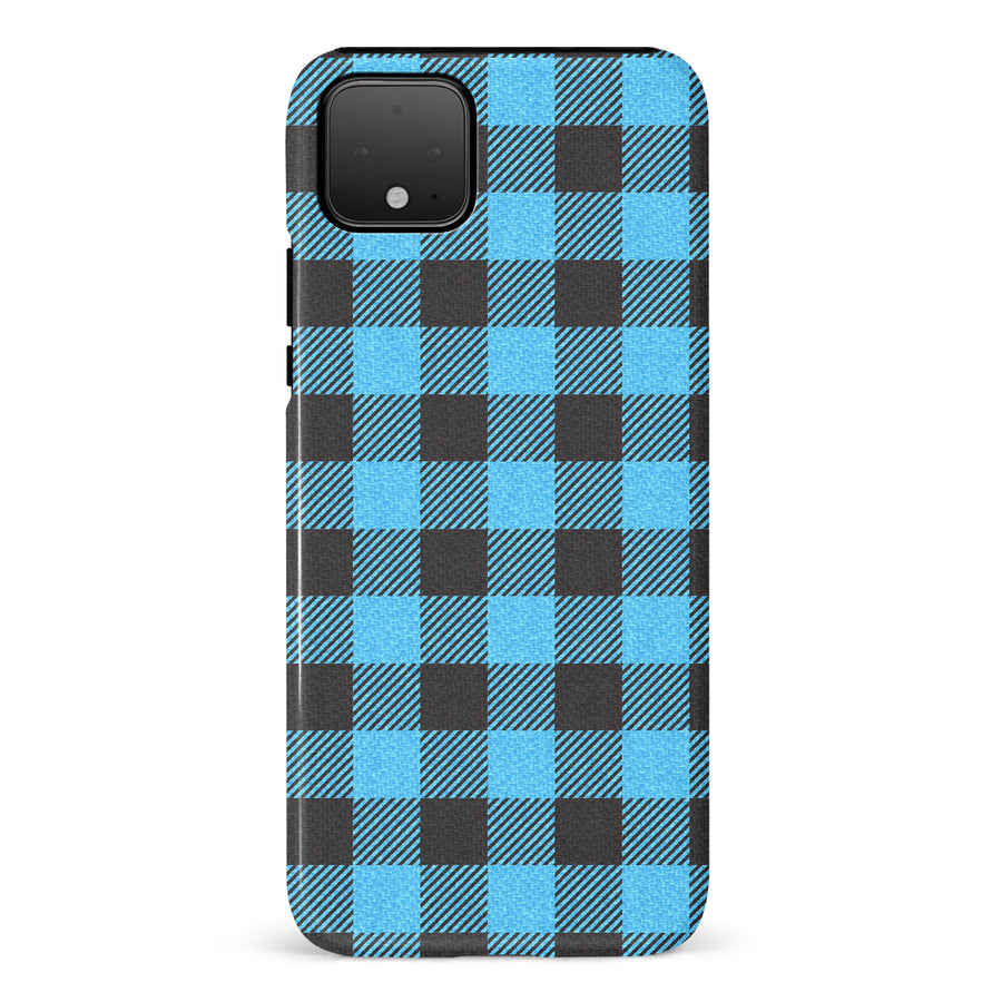 Google Pixel 4 XL Lumberjack Plaid Phone Case - Blue