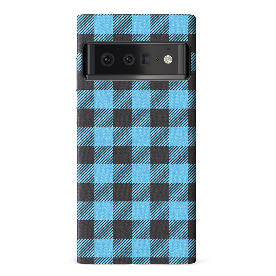 Google Pixel 6 Pro Lumberjack Plaid Phone Case - Blue
