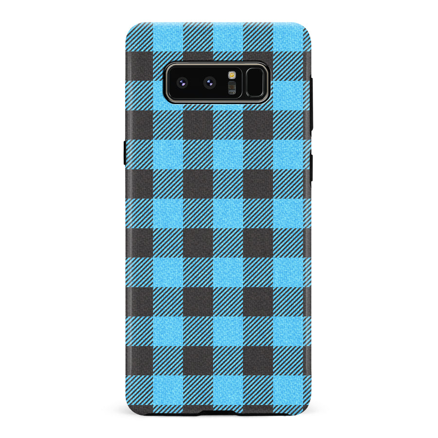 Samsung Galaxy Note 8 Lumberjack Plaid Phone Case - Blue