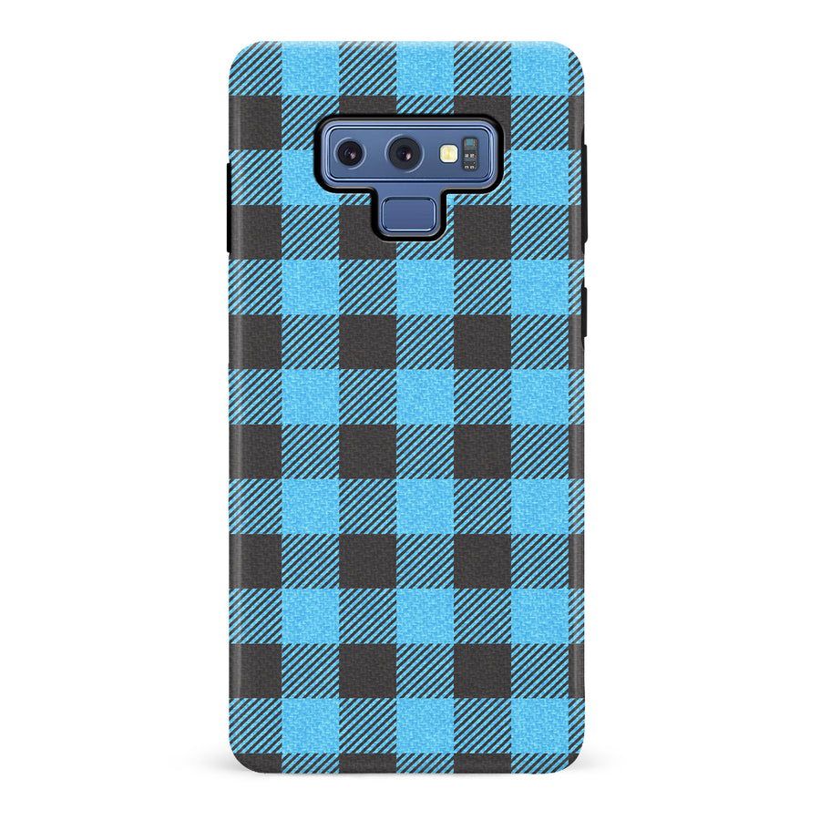 Samsung Galaxy Note 9 Lumberjack Plaid Phone Case - Blue