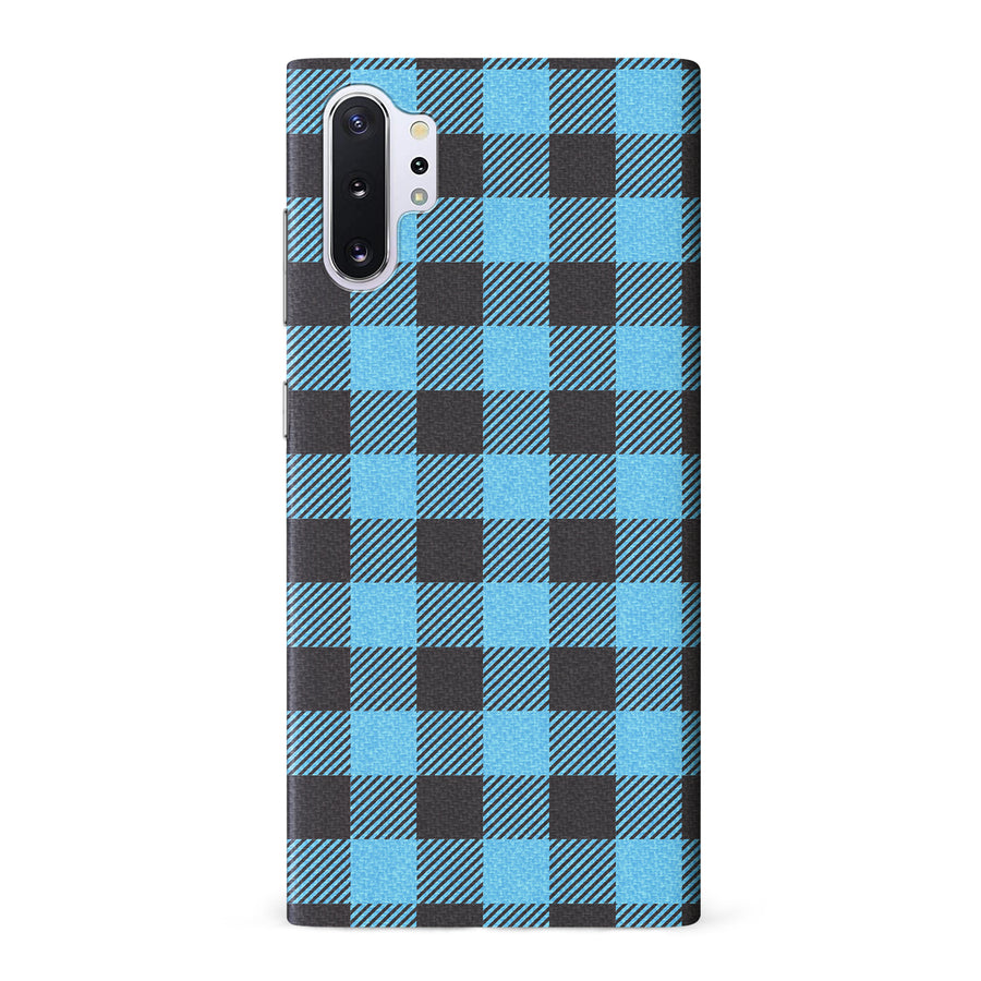 Samsung Galaxy Note 10 Plus Lumberjack Plaid Phone Case - Blue