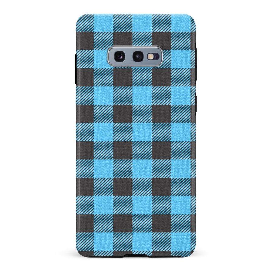 Samsung Galaxy S10e Lumberjack Plaid Phone Case - Blue