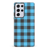 Samsung Galaxy S21 Ultra Lumberjack Plaid Phone Case - Blue
