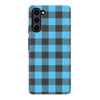 Samsung Galaxy S23 Plus Lumberjack Plaid Phone Case - Blue