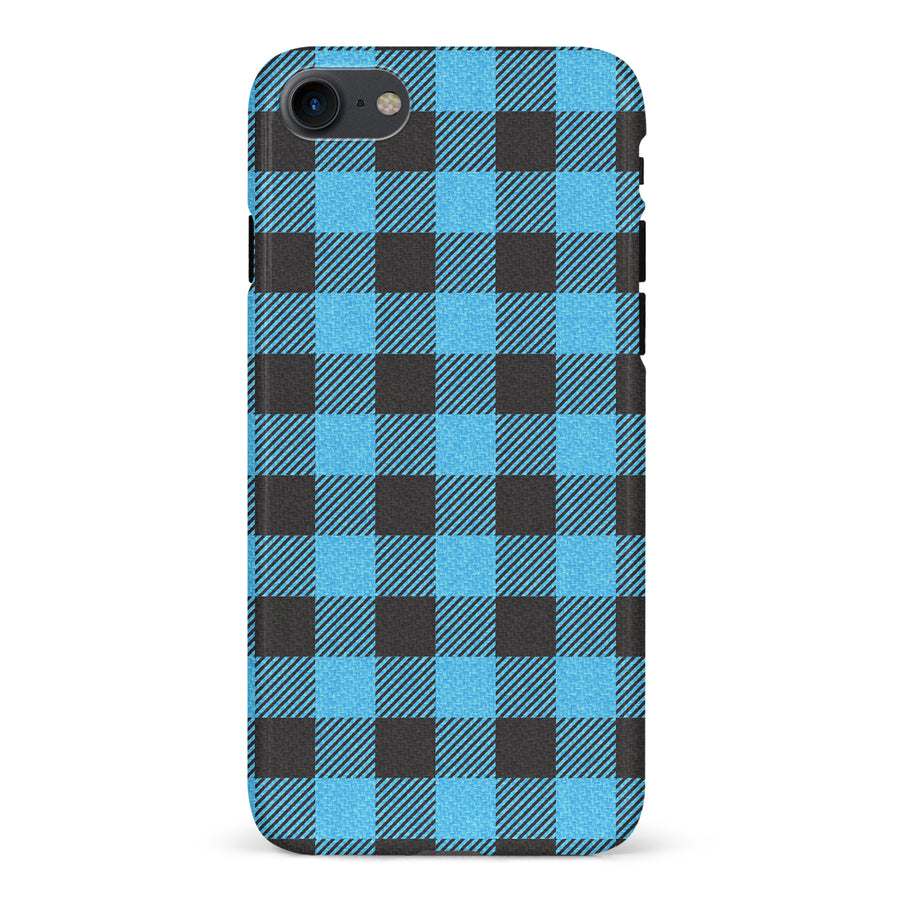 iPhone 7/8/SE Lumberjack Plaid Phone Case - Blue