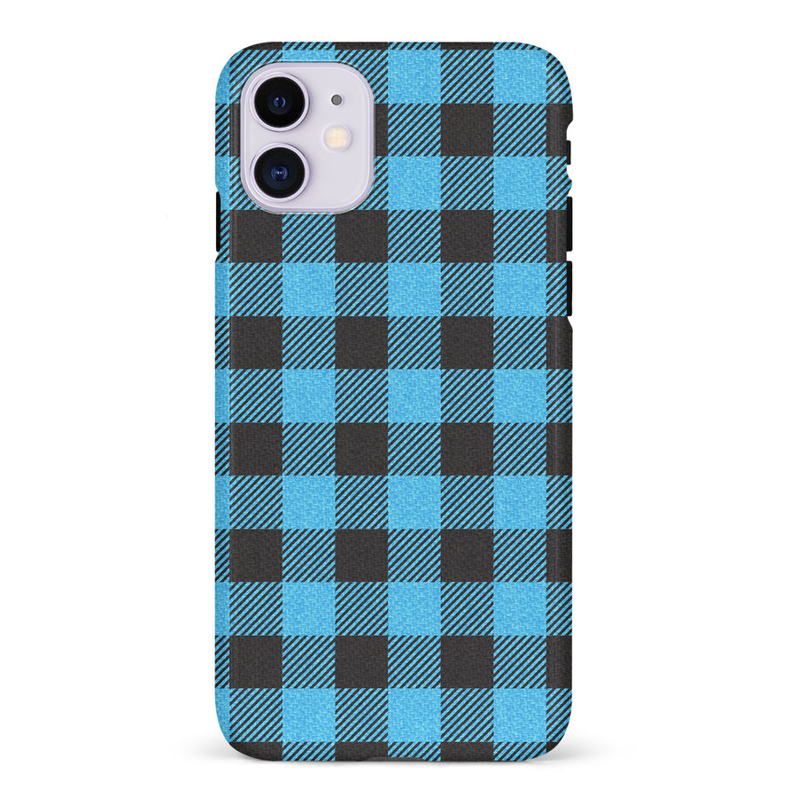 iPhone 11 Lumberjack Plaid Phone Case - Blue