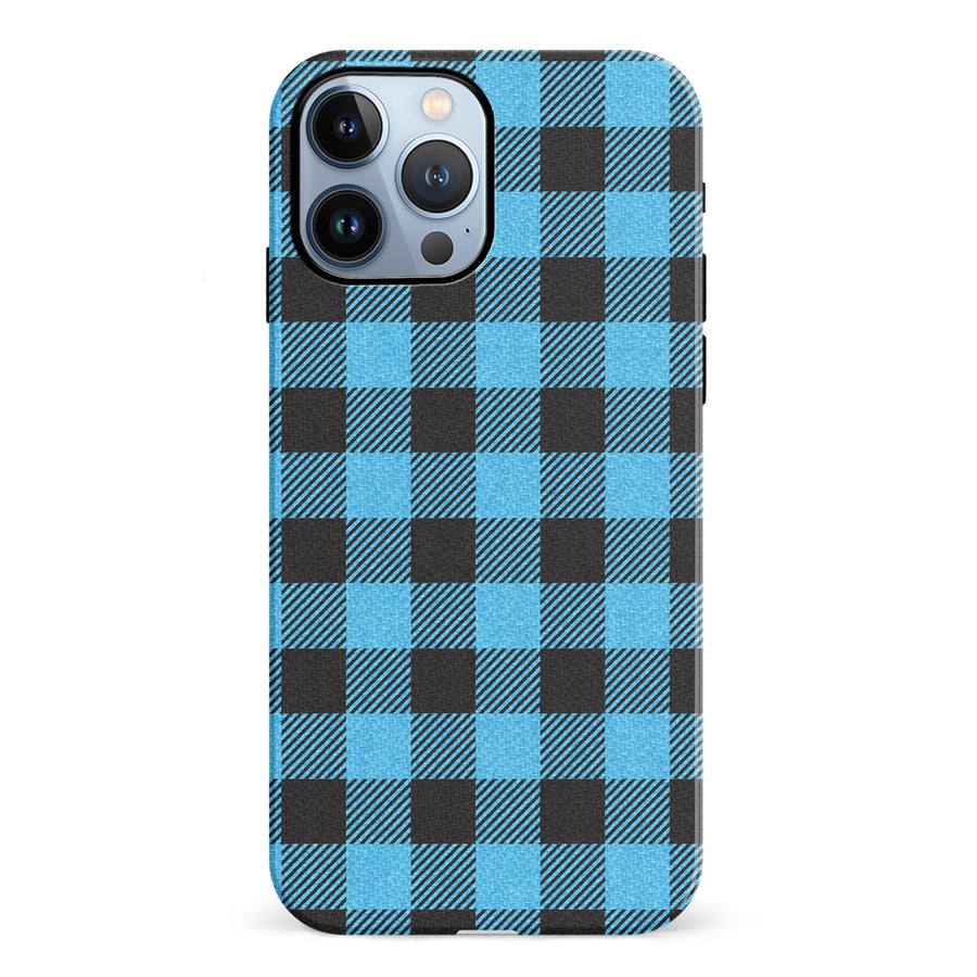 iPhone 12 Pro Lumberjack Plaid Phone Case - Blue