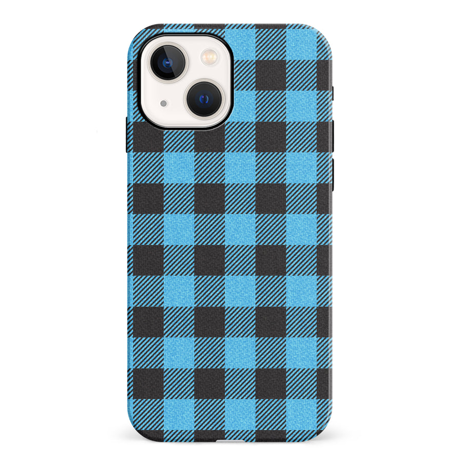 iPhone 13 Lumberjack Plaid Phone Case - Blue