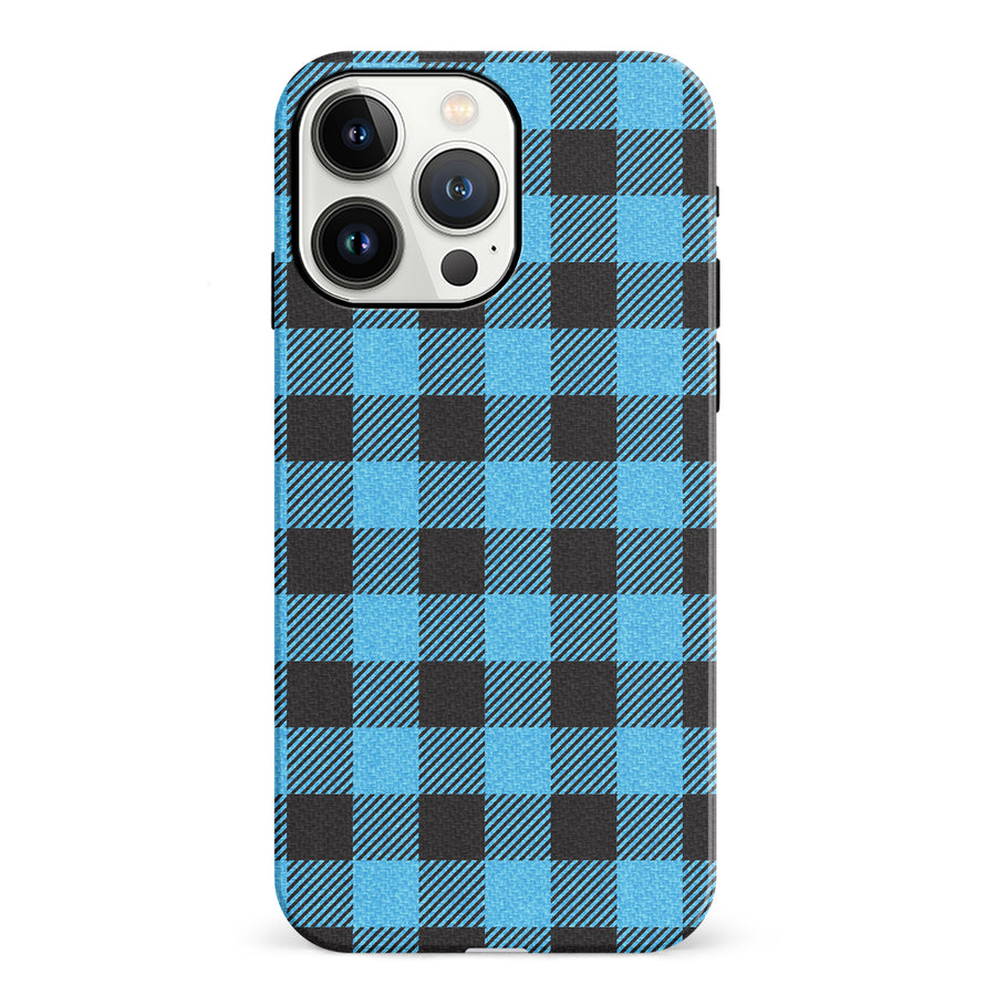 iPhone 13 Pro Lumberjack Plaid Phone Case - Blue