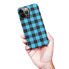 iPhone 13 Pro Max Lumberjack Plaid Phone Case - Blue