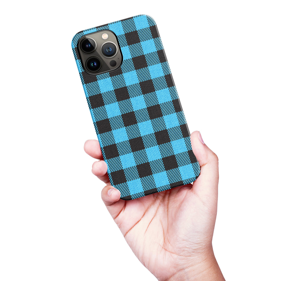 iPhone 13 Pro Max Lumberjack Plaid Phone Case - Blue