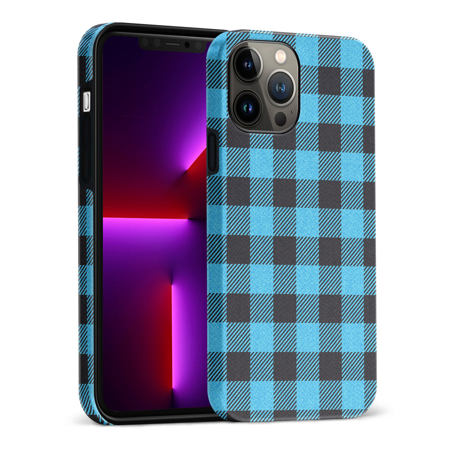 iPhone 13 Pro Max Lumberjack Plaid Phone Case - Blue