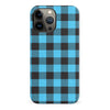 iPhone 13 Pro Max Lumberjack Plaid Phone Case - Blue