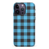 iPhone 14 Pro Max Lumberjack Plaid Phone Case - Blue