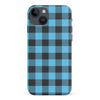 iPhone 15 Plus Lumberjack Plaid Phone Case - Blue