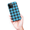 iPhone 15 Pro Max Lumberjack Plaid Phone Case - Blue