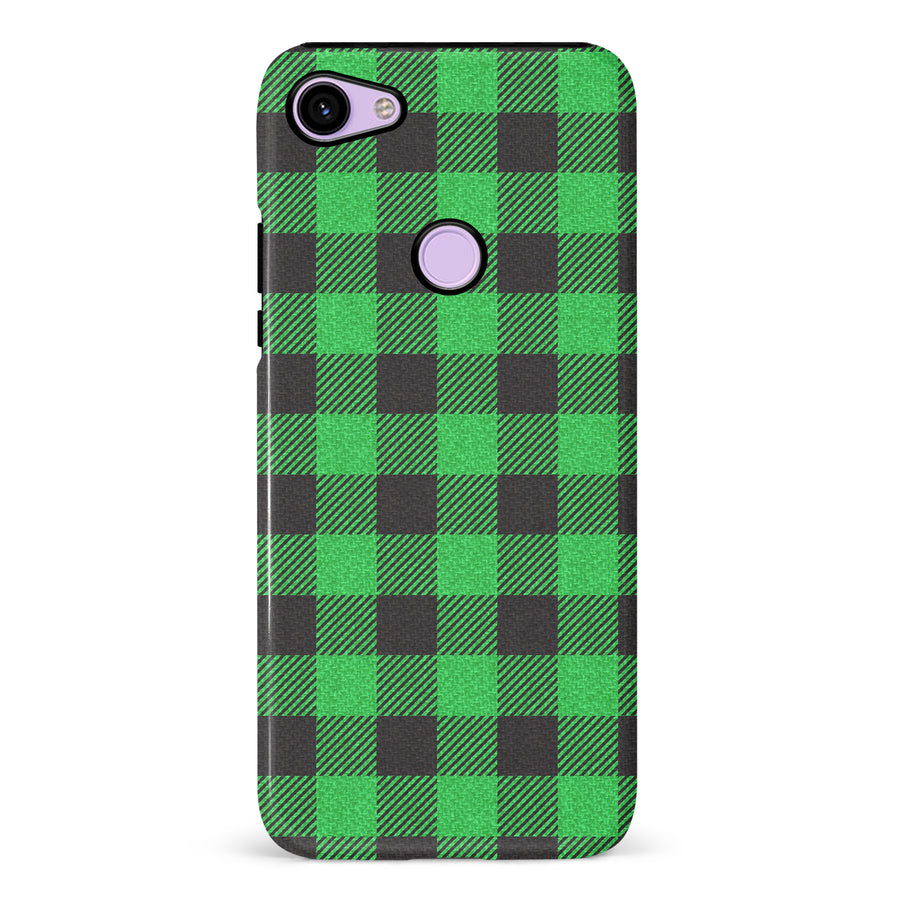 Google Pixel 3 Lumberjack Plaid Phone Case - Green