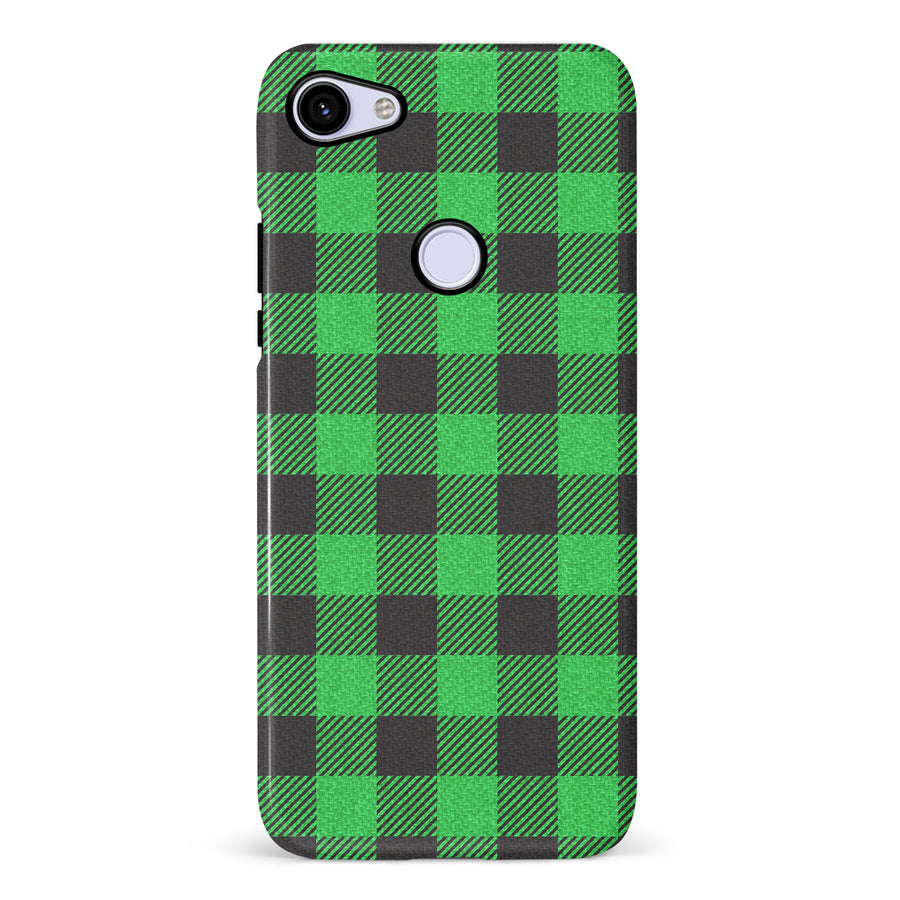 Google Pixel 3A Lumberjack Plaid Phone Case - Green