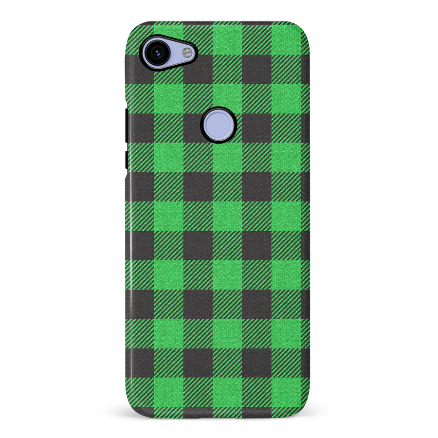 Google Pixel 3A XL Lumberjack Plaid Phone Case - Green