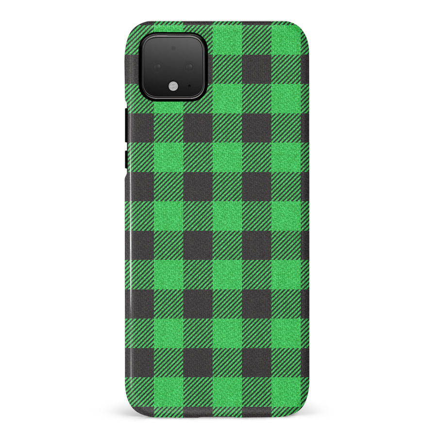 Google Pixel 4 Lumberjack Plaid Phone Case - Green