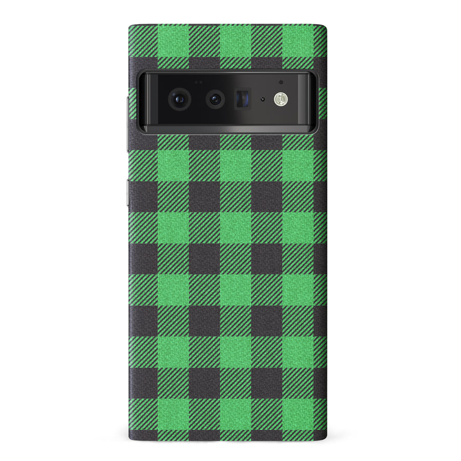 Google Pixel 6 Pro Lumberjack Plaid Phone Case - Green