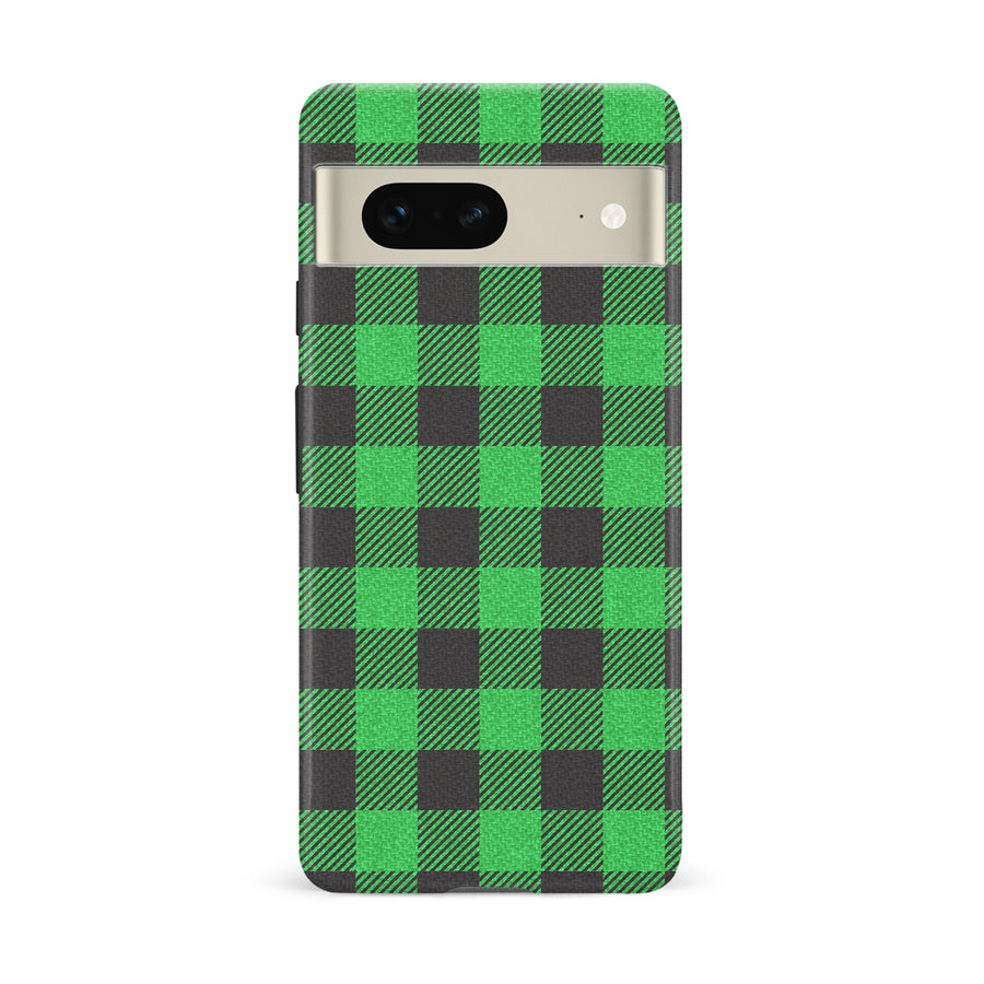 Google Pixel 7 Lumberjack Plaid Phone Case - Green
